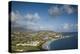 St. Kitts and Nevis, St. Kitts. Frigate Bay of the South Peninsula from Sir Timothy's Hill, morning-Walter Bibikow-Premier Image Canvas