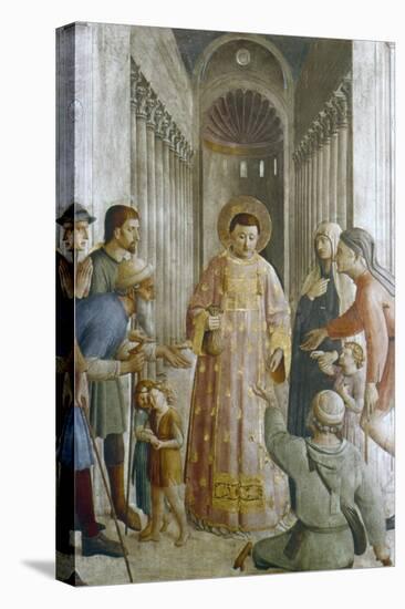 St Laurence Giving Alms to the Poor, Mid 15th Century-Fra Angelico-Premier Image Canvas