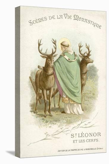 St Leonor and the Deer-null-Premier Image Canvas