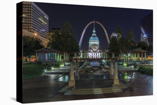 St. Louis at Night-Galloimages Online-Premier Image Canvas