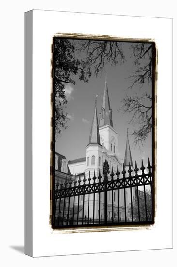St. Louis Cathedral, Jackson Square II-Laura Denardo-Stretched Canvas