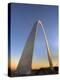 St. Louis Gateway Arch at Dusk, St. Louis, Missouri, Usa-Adam Jones-Premier Image Canvas