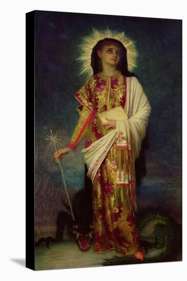 St. Margaret Slaying the Dragon-Ernest Antoine Hebert-Premier Image Canvas