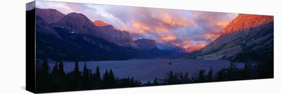 St. Mary Lake, Glacier National Park, Montana-null-Stretched Canvas