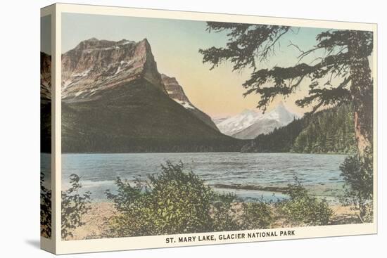St. Mary Lake, Glacier National Park-null-Stretched Canvas