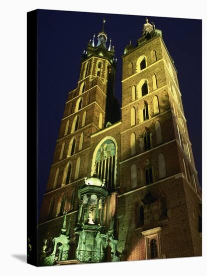 St. Marys Church, Rynek Glowny Town Sq, Krakow-Walter Bibikow-Premier Image Canvas