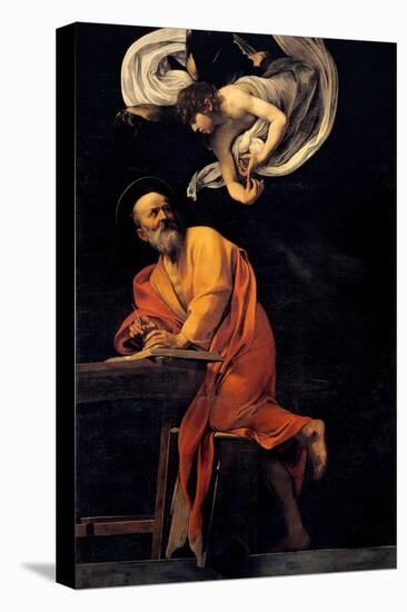 St. Matthew and the Angel-Caravaggio-Stretched Canvas