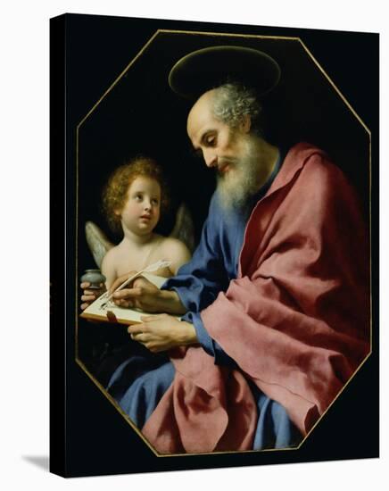 St. Matthew Writing His Gospel-Carlo Dolci-Stretched Canvas