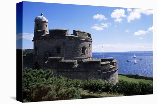 St. Mawes Castle, Built by Henry VIII, St. Mawes, Cornwall, England, United Kingdom-Jenny Pate-Premier Image Canvas