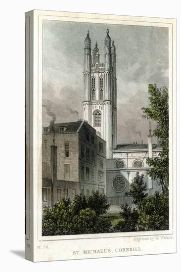 St Michael's Church, Cornhill, City of London, C1830-W Watkins-Premier Image Canvas