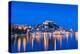 St. Michael's Fortress and Sibenik Harbour, Sibenik, Dalmatian Coast, Croatia-Neil Farrin-Premier Image Canvas