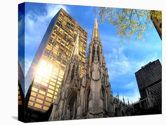 St. Patrick's Cathedral and Other Buildings on 5th Avenue, New Y-Sabine Jacobs-Premier Image Canvas