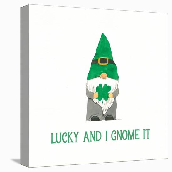 St Patricks Day Gnomes II Lucky-Jenaya Jackson-Stretched Canvas