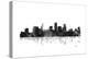 St Paul Minnesota Skyline BG 1-Marlene Watson-Premier Image Canvas