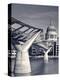 St. Paul's and Millennium bridge, London, England-Doug Pearson-Premier Image Canvas