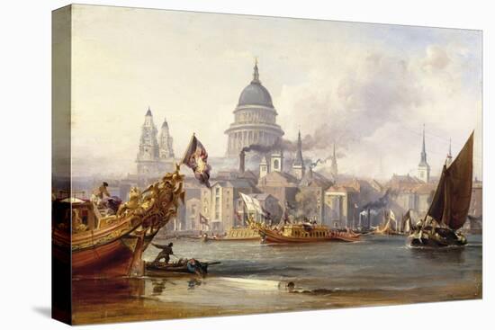 St. Paul's Cathedral and the City of London, England-George Chambers-Premier Image Canvas