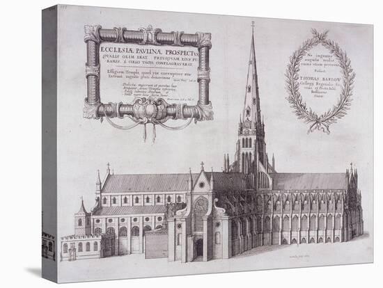 St Paul's Cathedral, London, 1657-Wenceslaus Hollar-Premier Image Canvas