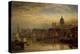 St. Paul's from the River Thames, 1877 (Oil on Canvas)-Henry Dawson-Premier Image Canvas