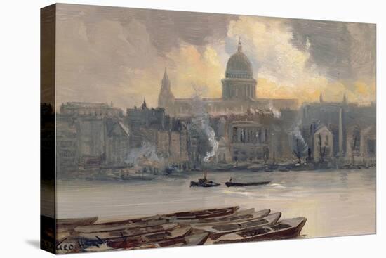 St.Paul's from the River-George Hyde Pownall-Premier Image Canvas