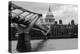 St Paul's Millennium Bridge BW-Toula Mavridou-Messer-Premier Image Canvas