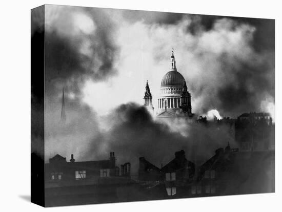 St. Paul's Survives-Associated Newspapers-Stretched Canvas