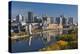 St Paul, Skyline from Mississippi River, Minneapolis, Minnesota, USA-Walter Bibikow-Premier Image Canvas
