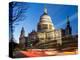 St. Pauls Cathedral dusk, London, England, United Kingdom, Europe-Charles Bowman-Premier Image Canvas