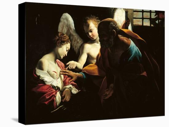 St Peter Healing St Agatha-Giovanni Lanfranco-Premier Image Canvas
