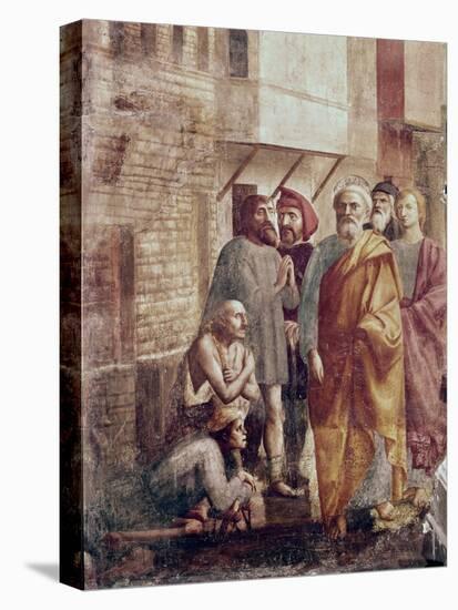 St. Peter Healing the Sick with His Shadow-Masaccio-Premier Image Canvas