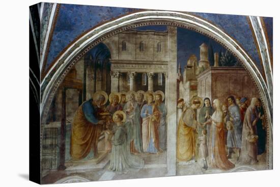 St Peter Ordaining St Stephen Deacon, Mid 15th Century-Fra Angelico-Premier Image Canvas