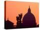 St. Peter's Basilica and Statues on Ponte St. Angelo, Vatican, Rome, Italy-David Barnes-Premier Image Canvas