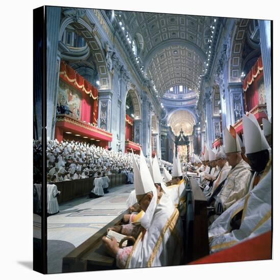 St. Peter's Basilica During the 2nd Vatican Ecumenical Council of the Roman Catholic Church-Hank Walker-Premier Image Canvas