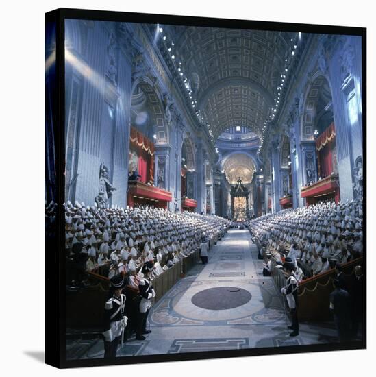 St. Peter's Basilica During the 2nd Vatican Ecumenical Council of the Roman Catholic Church-Hank Walker-Premier Image Canvas