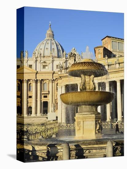 St. Peter's Basilica, Piazza San Pietro (St. Peter's Square), Vatican City, Rome, Lazio, Italy-Jochen Schlenker-Premier Image Canvas