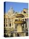 St. Peter's Basilica, Piazza San Pietro (St. Peter's Square), Vatican City, Rome, Lazio, Italy-Jochen Schlenker-Premier Image Canvas