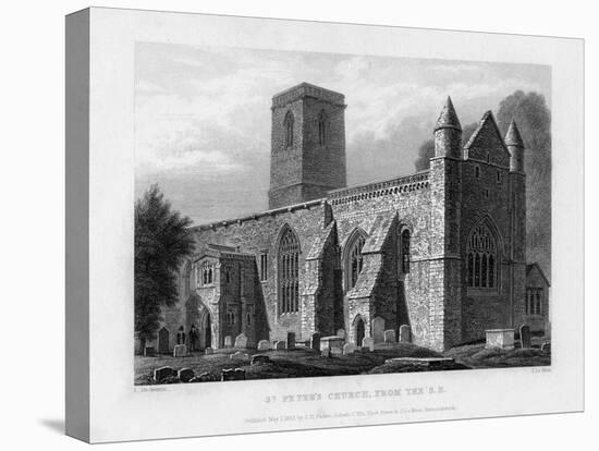 St Peter's Church, from the South-East, Oxford, 1833-John Le Keux-Premier Image Canvas