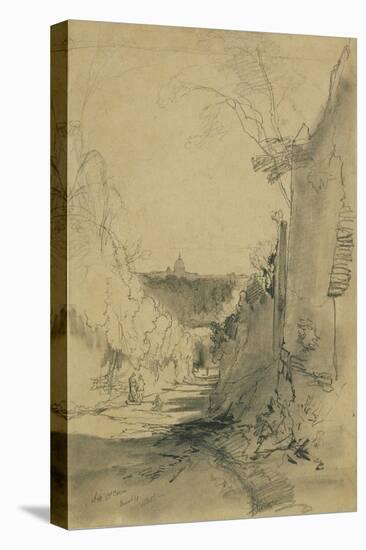 St Peter's from Arco Oscuro-Edward Lear-Premier Image Canvas