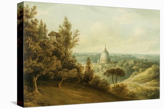 St Peter's from the Villa Milleni Near Rome-John `Warwick' Smith-Premier Image Canvas