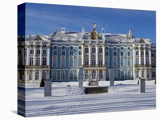 St Petersburg, Tsarskoye Selo, Catherine Palace Was Commissioned by the Empress Elizabeth, Russia-Nick Laing-Premier Image Canvas