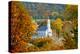 St. Sava Serbian Church and Cemetery in Jackson, California Surrounded by Fall Colors-John Alves-Premier Image Canvas