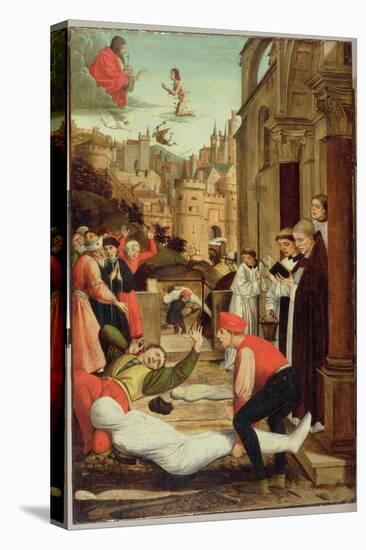 St. Sebastian Interceding for the Plague Stricken, 1497-99-Josse Lieferinxe-Premier Image Canvas