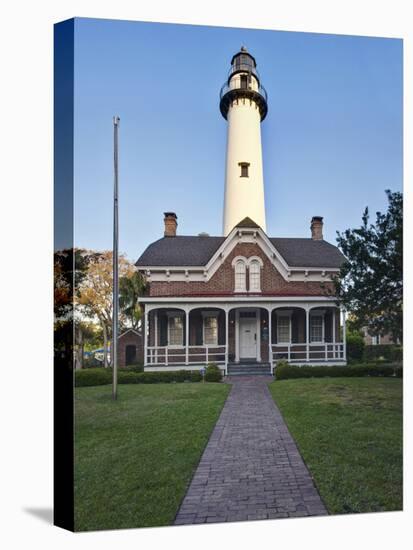 St. Simmons Lighthouse, St. Simmons Island, Georgia, USA-Rob Tilley-Premier Image Canvas