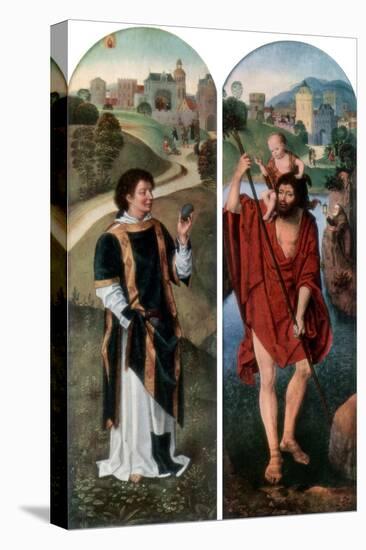 St Stephen and St Christopher-Hans Memling-Premier Image Canvas
