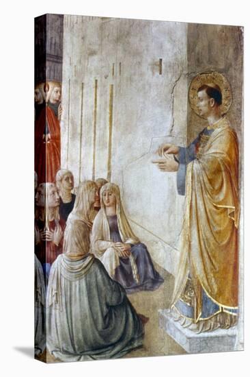 St Stephen Preaching (Detail), Mid 15th Century-Fra Angelico-Premier Image Canvas