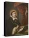 St. Thomas Aquinas Writing before the Crucifix-Antonio Rodriguez-Premier Image Canvas