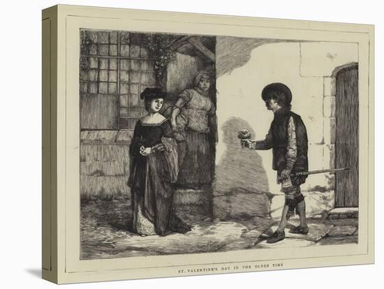 St Valentine's Day in the Olden Time-Sir James Dromgole Linton-Premier Image Canvas