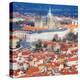 St. Vitus Cathedral from Petrin Observation Tower-Tosh-Stretched Canvas