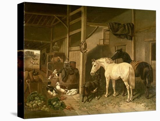 Stable Interior-John Frederick Herring I-Premier Image Canvas