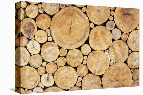 Stacked Logs Background-wasja-Premier Image Canvas