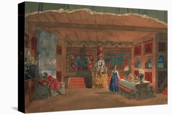 Stage Design for the Opera the Tsar's Bride by N. Rimsky-Korsakov, 1920-Boris Michaylovich Kustodiev-Premier Image Canvas